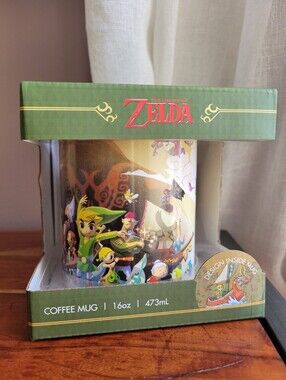The Legend of Zelda Coffee Mug Graphic Design Interior Print Ceramic 16oz Rare